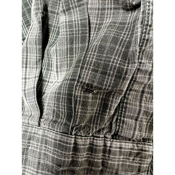 Eddie Bauer Men’s Plaid Cotton Solid Button Down Shirt Size XL Green See *Notes - Picture 12 of 15